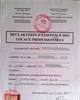 01 - Déclaration d'existence de locaux professionnels - personne mtorale enregistrée